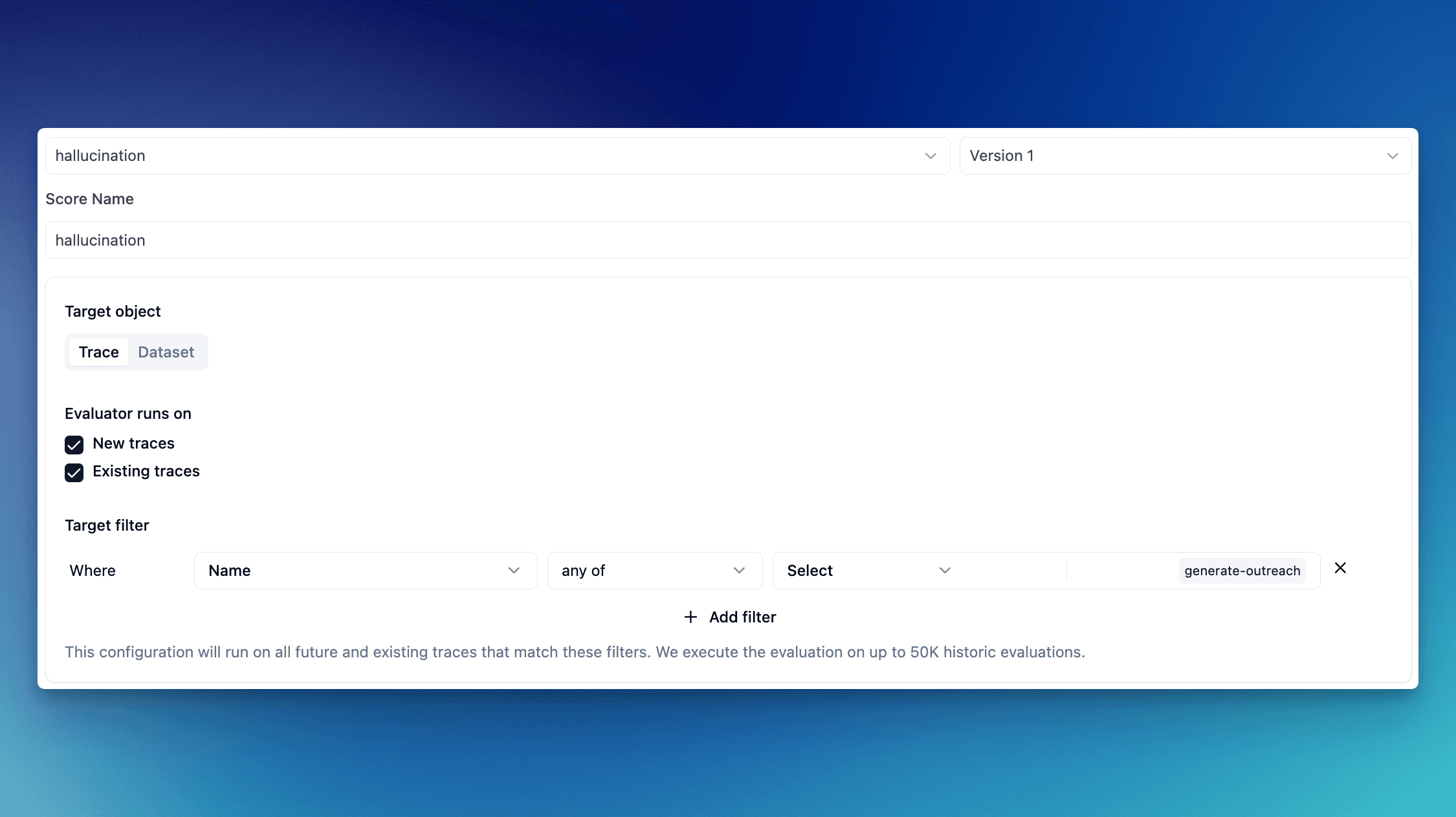 Execute LLM-as-a-judge evaluations on existing data